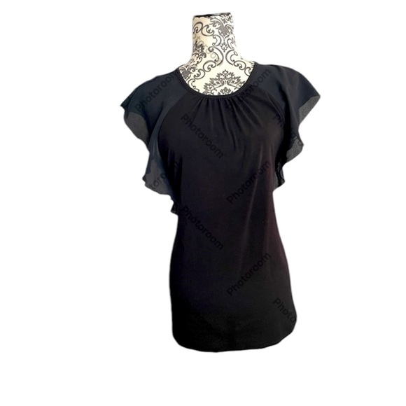 Black shirt with flared sleeves - Picture 1 of 5